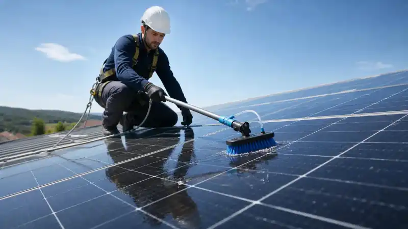Întreținerea panourilor fotovoltaice: ghid de curățare și verificare