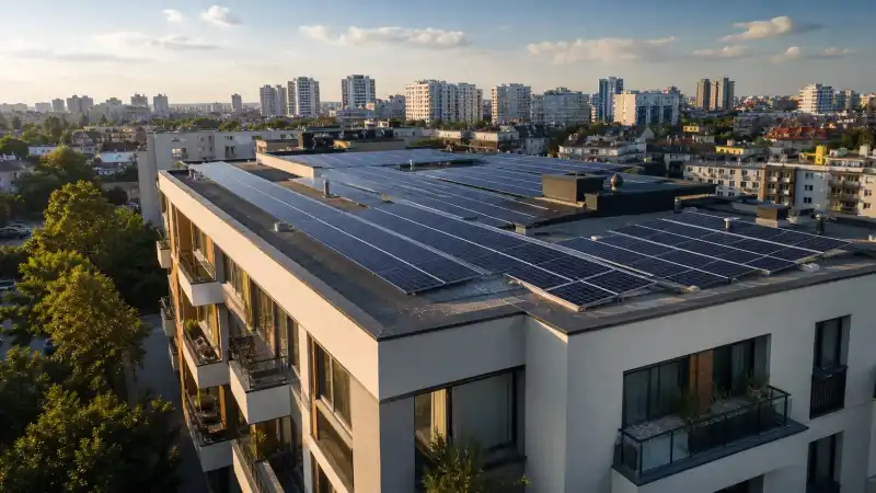 Panouri fotovoltaice pe blocuri și condominii: provocări și soluții